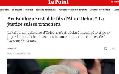 Ari Boulogne est-il le fils d’Alain Delon ? La justice suisse tranchera