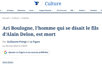 Ari Boulogne, l’homme qui se disait le fils d’Alain Delon, est mort