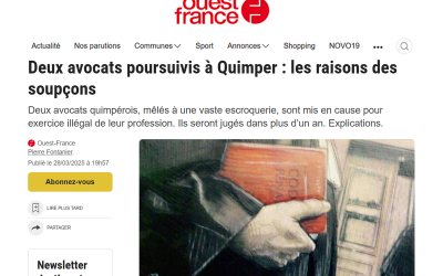 Deux avocats poursuivis à Quimper : les raisons des soupçons