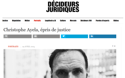 Christophe Ayela, épris de justice