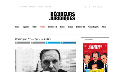 Christophe Ayela, épris de justice