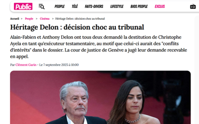 Héritage Delon : décision choc au tribunal